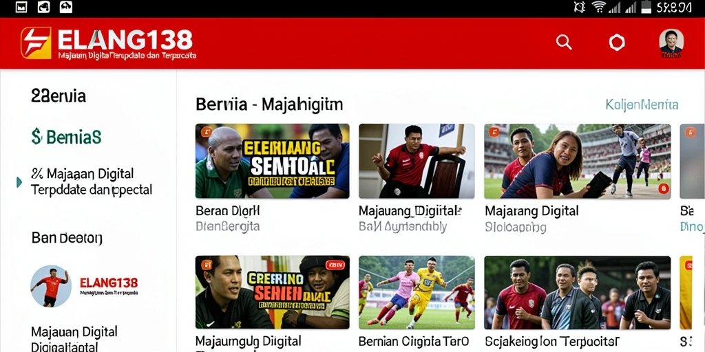 Tampilan antarmuka ELANG138 yang modern dan interaktif.