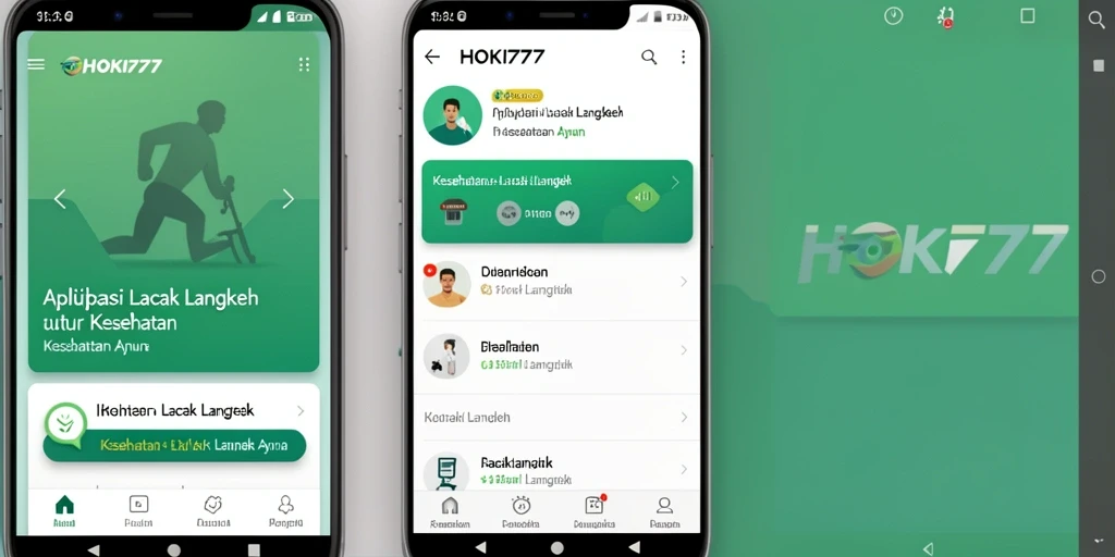 Tampilan antarmuka HOKI777 menampilkan fitur Lacak Langkah secara jelas.