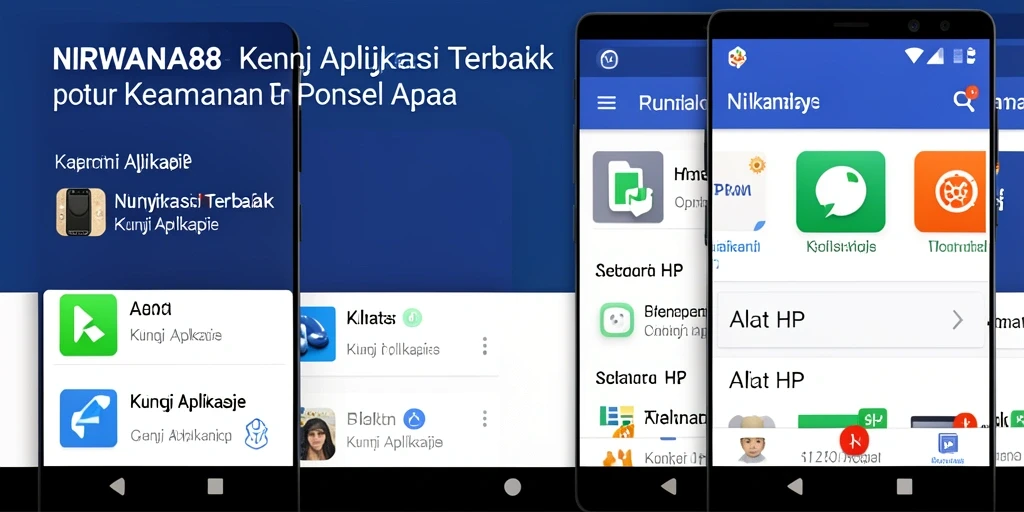 Tampilan antarmuka <strong>NIRWANA88</strong> yang sederhana untuk penguncian aplikasi.