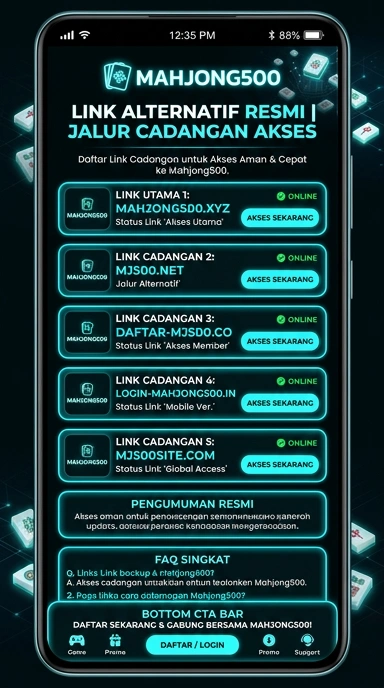 Link Alternatif Aman untuk Mahjong500 di Indonesia